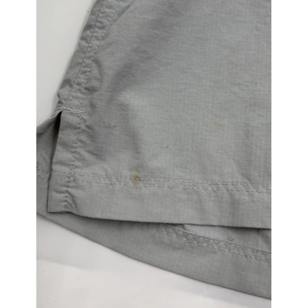 The North‎ Face Men's XXL Nylon Gray Long Sleeve Button Down Fishing Shirt